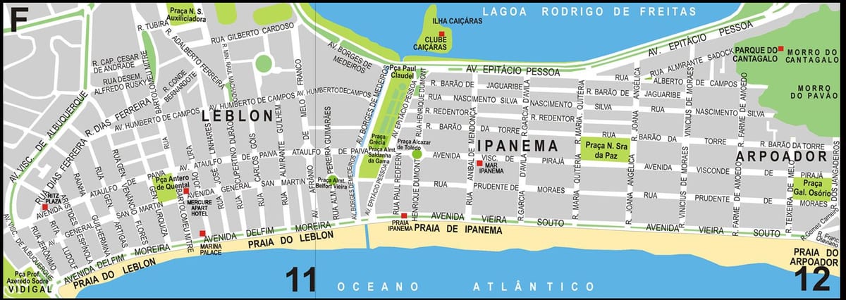 térkép meleg Rio de Janeiro