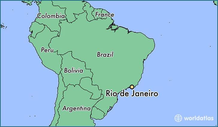 térkép, amely Rio de Janeiro