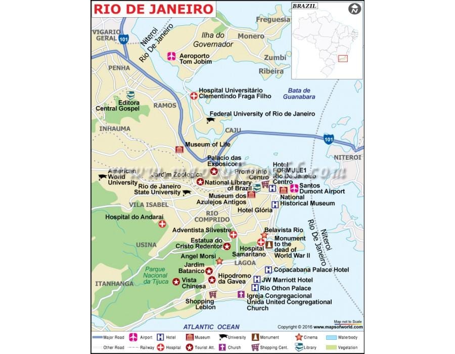 Rio de Janeiro áruház térkép