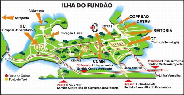 Rio de Janeiro-iskolai térkép