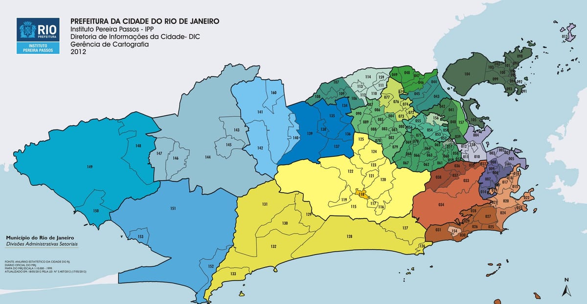Rio de Janeiro kerület térkép