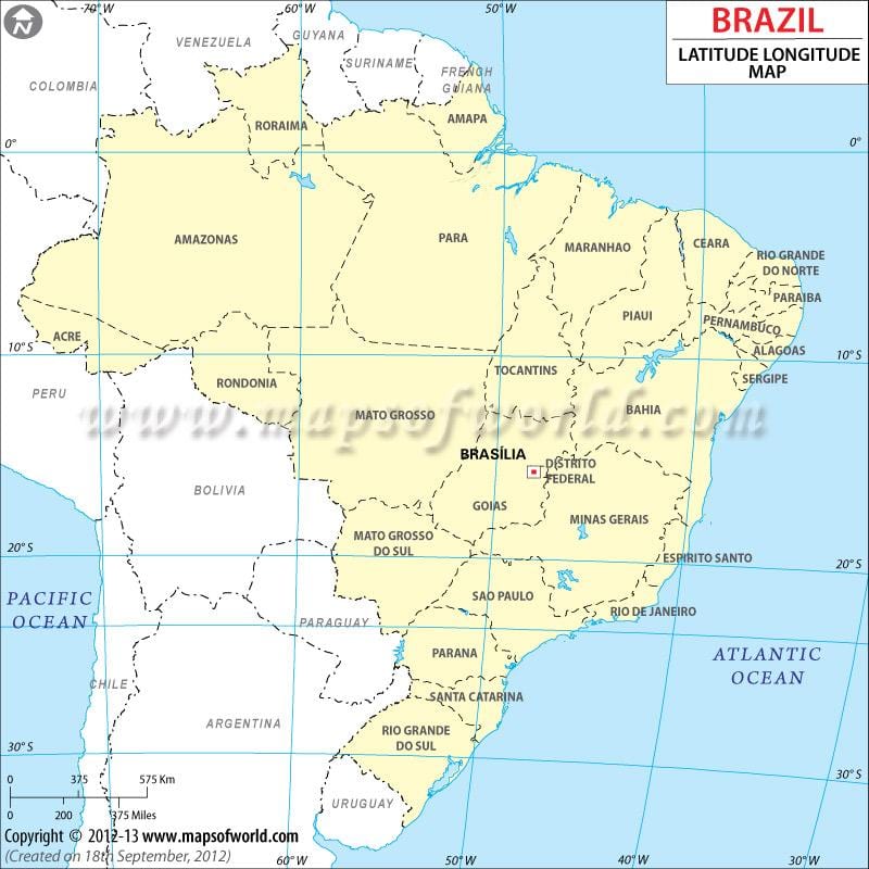 szélesség térkép Rio