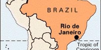 Rio de Janeiro, brazília térkép