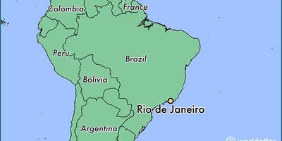 Térkép, amely Rio de Janeiro