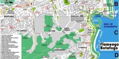 Térkép dowtown Rio de Janeiro