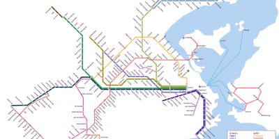 Közlekedési térkép Rio de Janeiro