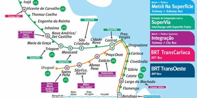Rio de Janeiro metró térkép pdf