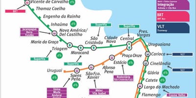 Metro Rio de Janeiro térkép