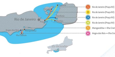 Rio de Janeiro hajó térkép