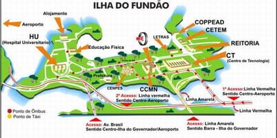 Rio de Janeiro-iskolai térkép