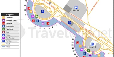 Rio de Janeiro koncert repülőtér térkép