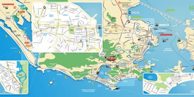 Térkép Rio de Janeiro látnivalók