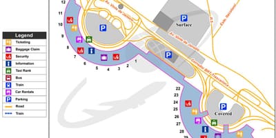 Rio de Janeiro repülőtéri térkép