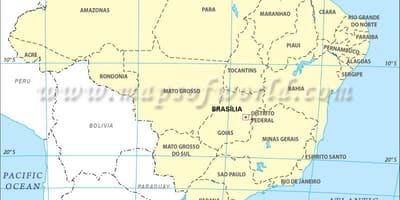 Szélesség térkép Rio