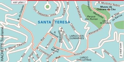 Santa teresa-Rio de Janeiro térkép
