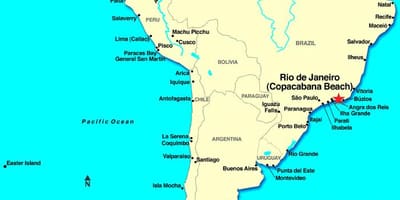Rio de Janeiro térkép dél-amerika